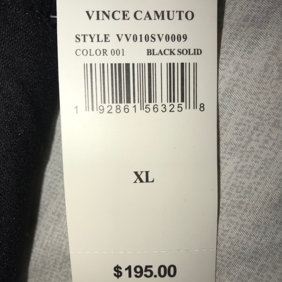 VINCE CAMUTO MENS BLACK VEST WITH FUR LINING - Picture 3 of 9